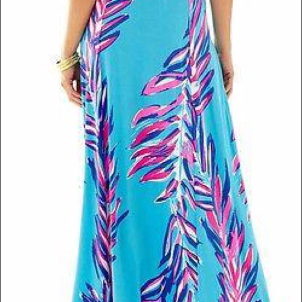 searulean blue sea spray nola maxi skirt